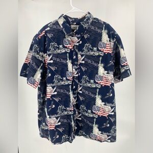 American‎ Legacy “We the people” short sleeve button down, size 2XL
